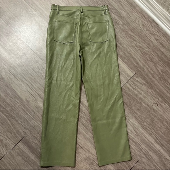 Aritzia, Wilfred, Bitter‎ Sage Melina Pant, Faux Leather, Green | Women’s 6 - Picture 9 of 10